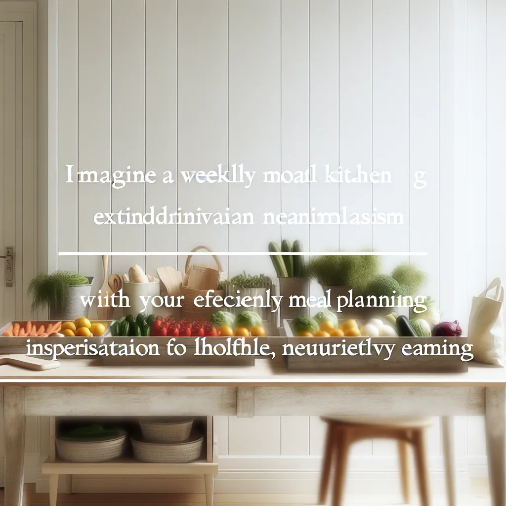Meal Planning Station